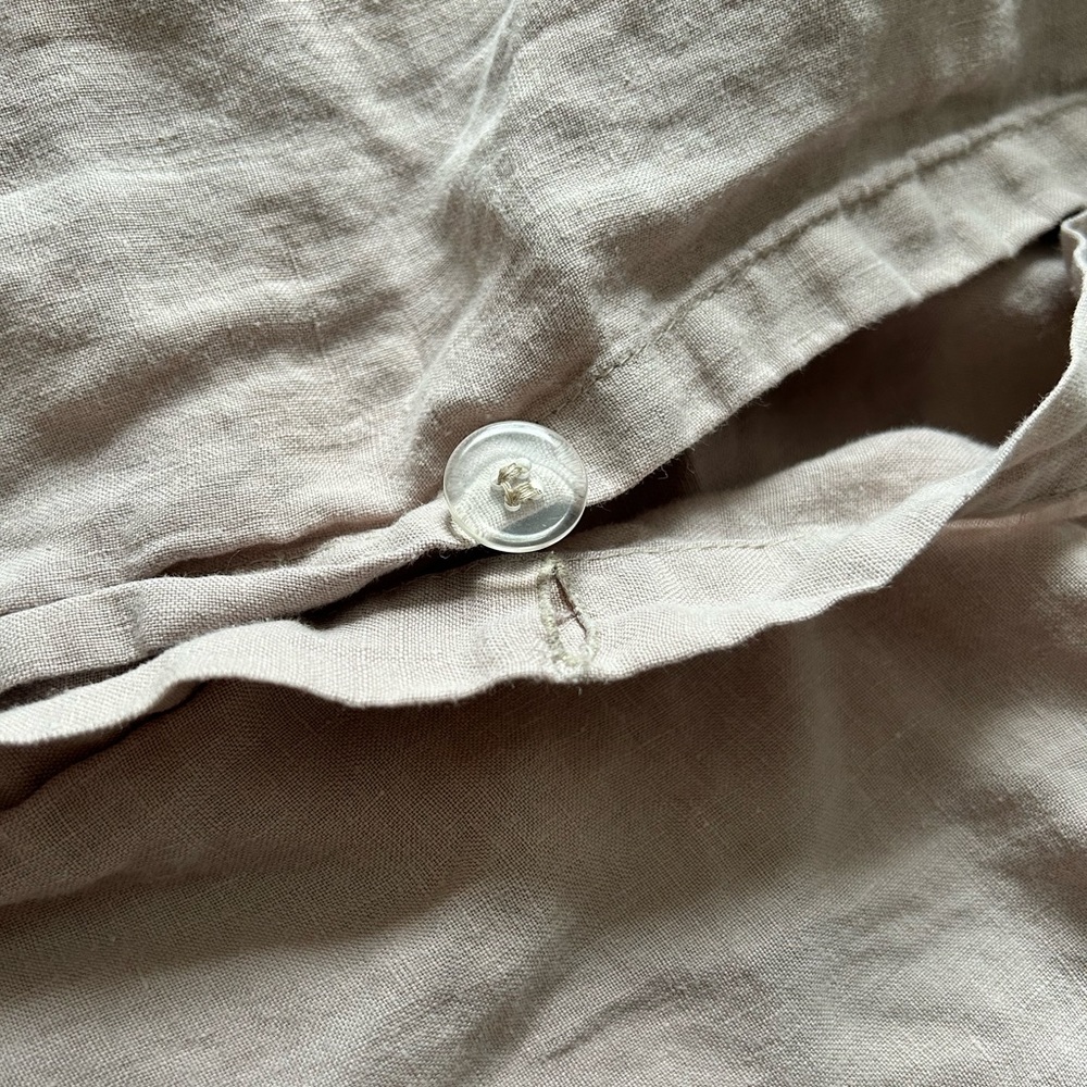 Crate & Barrel Full/Queen Duvet Cover Linen